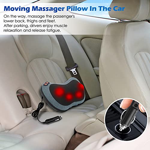 Papillon Back Massager with Heat,Shiatsu Pillow for Body Pain Relief Blue - color: Cyan Blue