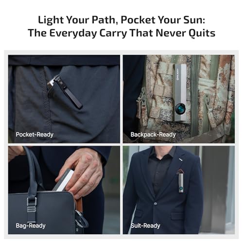 OLIGHT ArkPro EDC Flat Flashlight Rechargeable, Pocket Light, Dual Tone - color: Dual Tone Silver Graphite