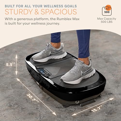 Lifepro Rumblex Max 4D Vibration Plate Exercise Machine with 99 Speeds