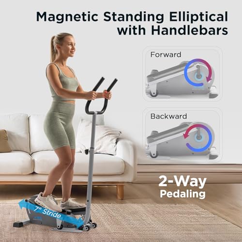 JLL Mini Smart Megnetic Elliptical Machine with SunnyFit App for Home