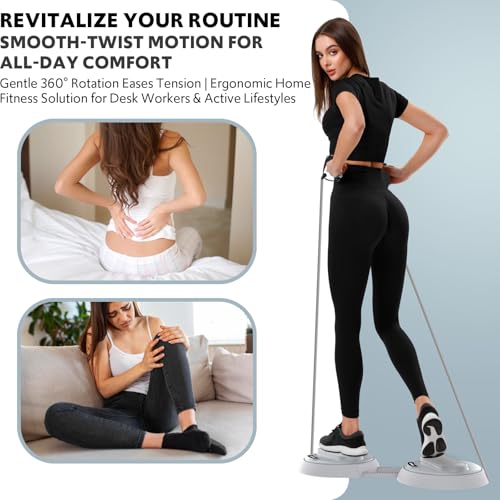 Waist Twisting Machine with Counter, Adjustable Waist Twister Board for Women Belly Fat, Twist Board for Exercise, Ab Twister Board Twist Exercise Machine - color: Gray