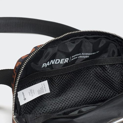 Pander Crossbody Belt Bag for Women and Men, Travel and Everyday Use - color: Midnight Leopard