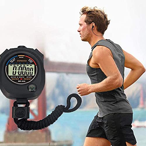 Pgzsy Multi-Function Electronic Digital Sport Stopwatch Timer, Large Display with Date Time and Alarm Function,Suitable for Sports Coaches Fitness Coaches and Referees (10pack)