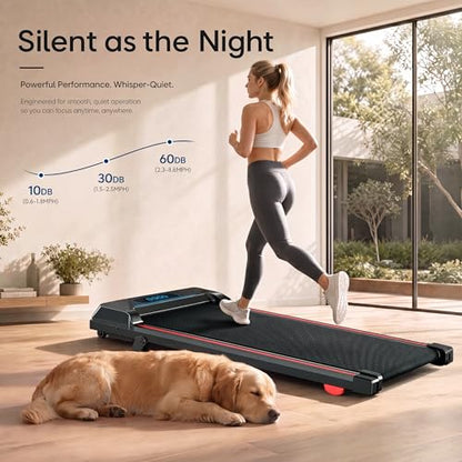 JUKER Walking Pad Treadmill Under Desk with Incline, RGB & Bluetooth