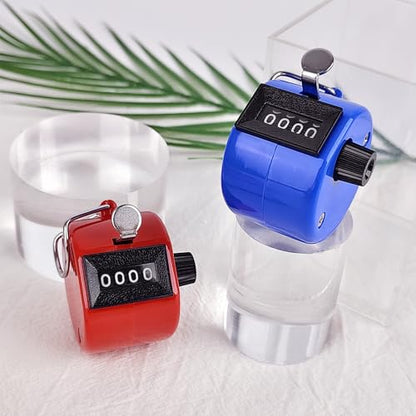 GDMINLO 2 Pack Clicker Counter, Metal 4 Digit Mechanical Hand Tally Counter