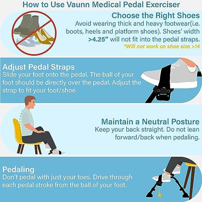 Vaunn Foldable Compact Professional Wrist Arm Leg Strengtheners Pedal Exerciser with Electronic Display for Indoor Exerciser and Physical Therapy - color: Gun Metal Black