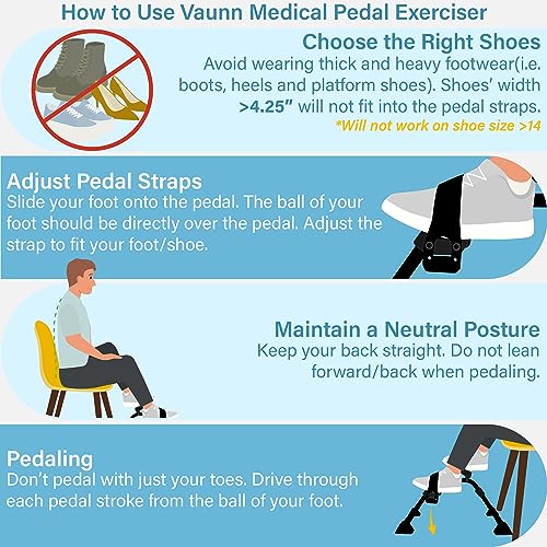 Vaunn Foldable Compact Professional Wrist Arm Leg Strengtheners Pedal Exerciser with Electronic Display for Indoor Exerciser and Physical Therapy - color: Gun Metal Black