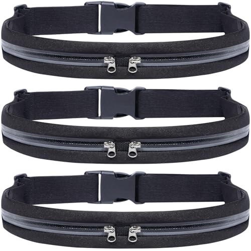 Running Fanny Pack for Women and Men, Classic Running Belt, Sports Waist Bag Pack, Belt Bag for Travel Hiking Running - color: NA-3 Black