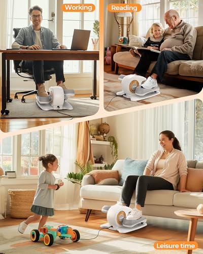 YOSUDA Under Desk Elliptical Machine, Seated Pedal Exerciser for Seniors