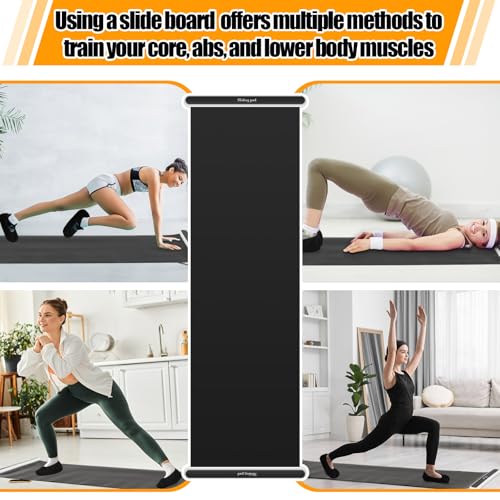 Slide Boards for Working out with Sliding Booties 5.91 x 1.64 ft