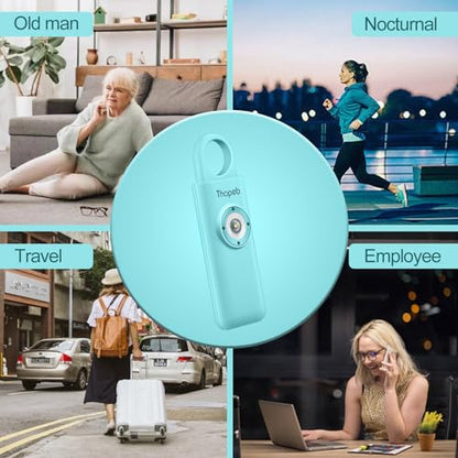 Personal Safety Alarm for Women – Superior Loud Siren & SOS Strobe - color: Aqua