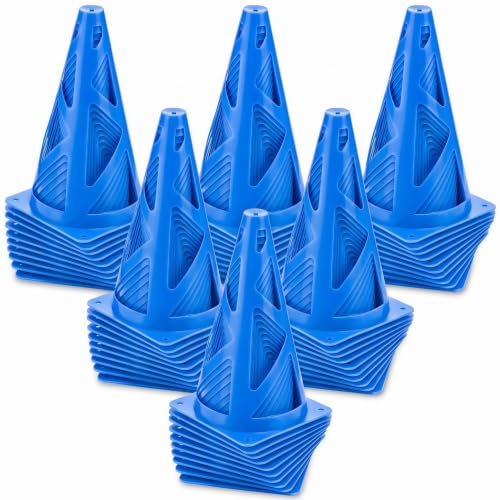Tuanse Training Cones for Soccer Agility Drills - color: Blue