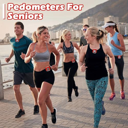 Portable Clip-on Pedometer for Walking, Running, and Outdoor Sports - Lightweight Step Counter for Seniors and Adults