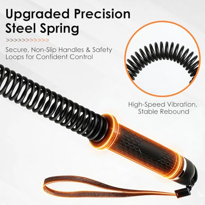 Weighted Ropeless Battle Ropes, Ropeless Battle Rope (Black and Orange)