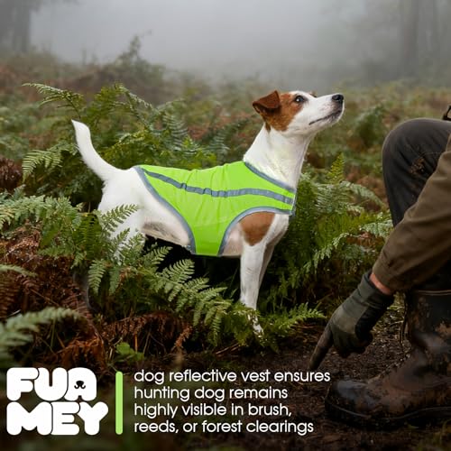 FUAMEY Reflective Dog Vest for Small Dogs,Dog Hunting Vest High-Visibility - color: Green, size: X-Small