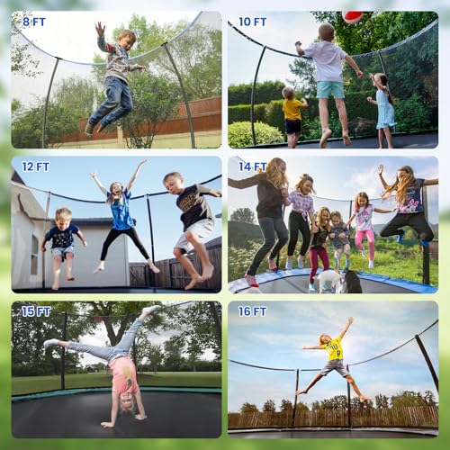 FAHKNS 6PCS Trampoline Replacement Straight/Curved Poles