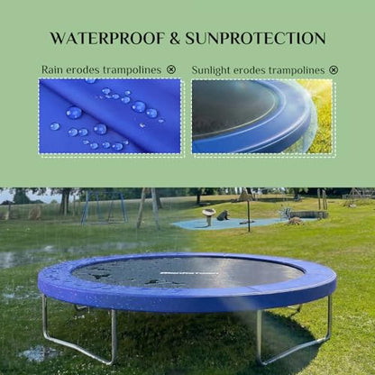 Trampoline Replacement Pad, Thick UV/Water Resistant Spring Cover 10-16FT - color: Blue, size: 15FT