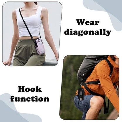 Running Phone Holder, Waterproof Double-Sided Zipper Running Arm Band with Headphone Jack and Reflective Strip, Cell Phone Purse with Detachable and Adjustable Shoulder Strap (Blue) - color: Blue