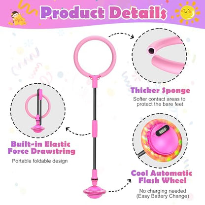 Skip Ball for Kids – LED Display Skip It Toy with Counter