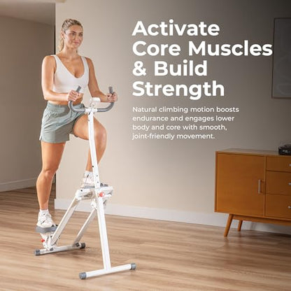 Sunny Health & Fitness Climbing Stair Stepper for Home Gym - color: White