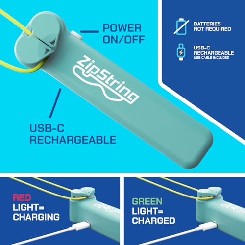 ZipString Original Rope Launcher Toy, Aesthetic Aqua - color: Aesthetic Aqua