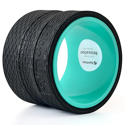 GymCope Back Roller Wheel 6 Inch Spine-Safe Groove, for Yoga Pilates Gym - color: Mint Green, size: 6"