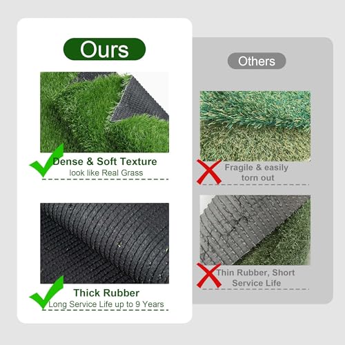 Yescom Sports Sled Strips Turf Gym Turf Flooring for Weight Sled Push Gym - size: 1.38"H-3'x33'(100Sq.Ft)