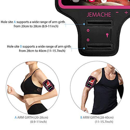 Running Armband for Samsung Galaxy S26 S25 S24 S23 S22 (Rosy) - color: Rosy, size: 6.3" (S)