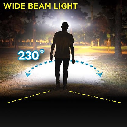 Ontel Handy Brite Rechargeable Headlamp - 260-Lumen Ultra-Bright Headlamp with 5 Light Modes, USB-Rechargeable Head Lamp for Outdoor Activities & Emergencies, 8-Hour Battery Life