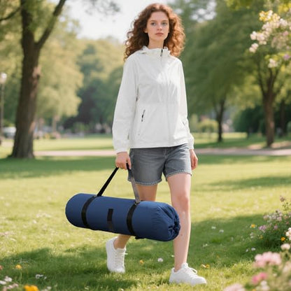 Heavy Duty 600D Oxford Camping Replacement Bag Extra Wide Opening & Adjustable Straps for Camping Chairs,Yoga Mats, Art Easels, Umbrellas, Folding Tables (1Pack, Dark Blue, XL) - color: Dark Blue