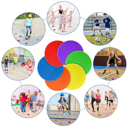 Poly Spots for Gym Floor 4inch 4.72inch 6inch 9 inch Poly Spot Markers - size: 9 inch