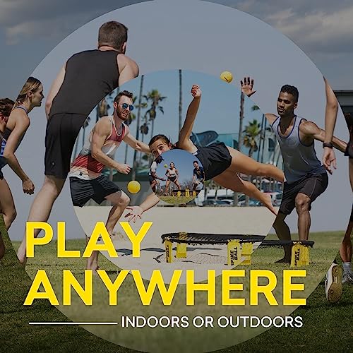 Spikeball Pro Kit (Tournament Edition) - Includes Upgraded Stronger Playing Net, New Balls Designed to Add Spin, Portable Ball Pump Gauge, Backpack - As Seen on Shark Tank TV