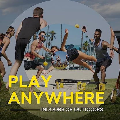 Spikeball Pro Kit (Tournament Edition) - Includes Upgraded Stronger Playing Net, New Balls Designed to Add Spin, Portable Ball Pump Gauge, Backpack - As Seen on Shark Tank TV