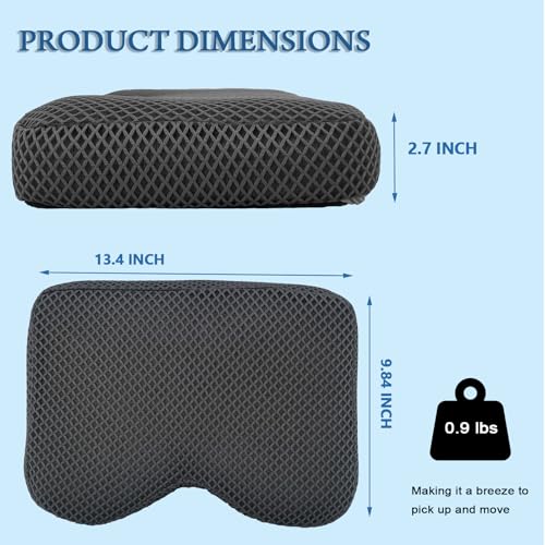 4D Mesh Rowing Machine Cushion for Concept 2, Washable Anti-Slip Seat Pad