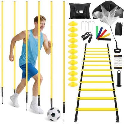 GHB Soccer Agility Training Equipment 6 Agility Poles