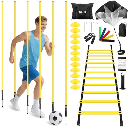 GHB Soccer Agility Training Equipment 6 Agility Poles
