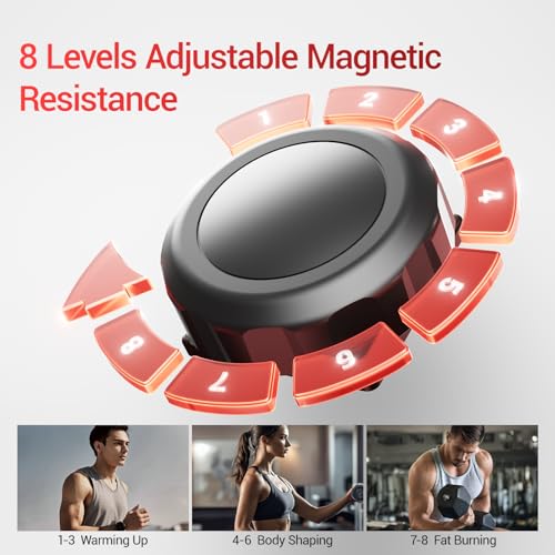 CURSOR Elliptical Exercise Machine, Elliptical Machine for Home with Hyper-Quiet Magnetic Driving System,8&16 Levels Resistance,Compact Elliptical with 12IN Stride,LCD Monitor,350LBS Weight Capacity - size: Black-Quiet Magnetic Driving