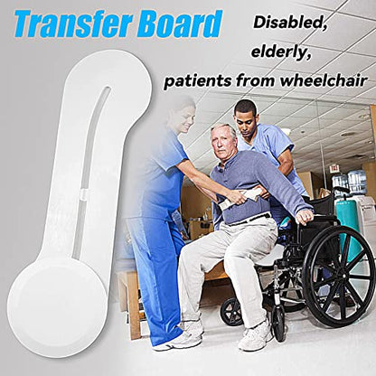Transfer Board for Patient Mobility with 360° Sliding Disk, 400 lb Support