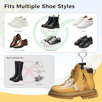 Shoe Stretcher Boot Stretcher Men Women, 2Pcs Adjustable for Wide Feet - color: Yellow, size: S (Men 4.5-7.5,Women 6-9)