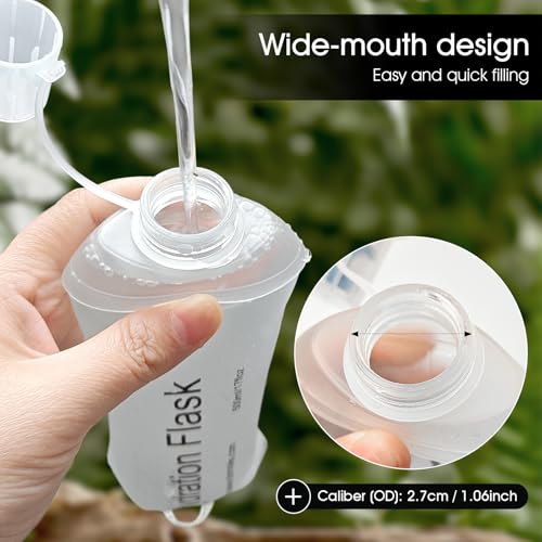 GUYI GYGYL Soft Flask Collapsible Water Bottle for Sports, 250ml White 2pcs - color: 2Pcs 250ml White