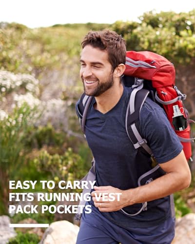 WRELS TPU Soft Flask Lightweight Portable Reusable Water Bottle,BPA Free Collapsible Flask for Hydration Pack in Running Hiking Cycling and Marathon - color: 500ml/16.9oz-2 Pack-Black