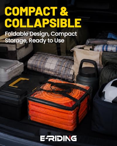 E-riding 18 Inch 2 Pack Collapsible Traffic Cones - size: 18 Inch
