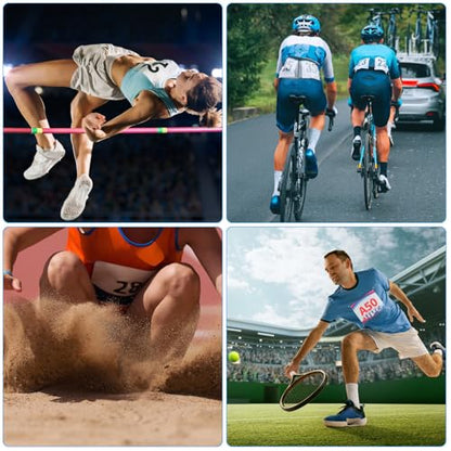 PATIKIL Tearproof Running Bib Numbers, Medals Waterproof Race Competitor Numbers with Safety Pin for Marathon Sports Game Competition Runner - style: 51-100