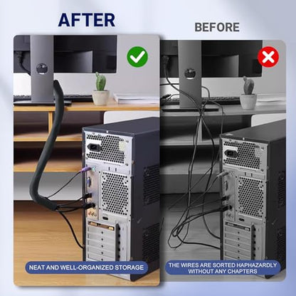 CableGeeke Cable Management Sleeve, 3.3ft (40 inch) - 1.5 inch - size: 3.3ft-1.5"