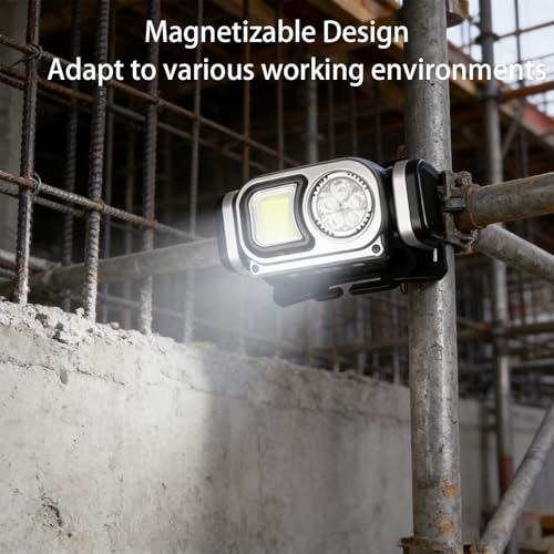 2026 LED Headlamp Rechargeable, Super Bright Magnetic Dimmable Headlight Flashlight with Motion Sensor & 8 Modes, Spotlight & Floodlight, LED Headband Flashlight for Work,Running,Hiking,Camping (10)