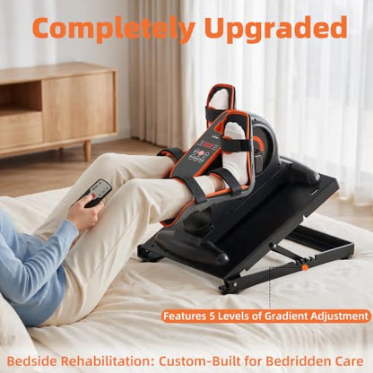 Under Desk Bike Electric Pedal Exerciser for Seniors & Rehab - size: OLTD-01