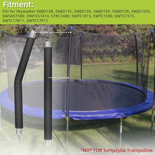 Trampoline Poles Replacement for Skywalker Or Jumpzylla Trampoline Net - style: For Skywalker 4135&4077-1xUpper+1xLower Tube