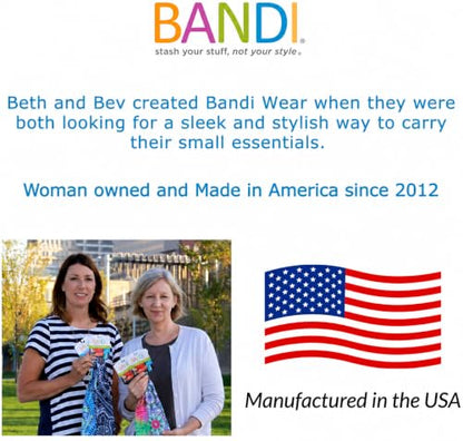 BANDI Running Belt for Women & Men – USA Made No-Bounce Adjustable Waist Pack & Secure Fanny Pack – Fits All Phones, Gels & Essentials – Zipper-Free, Medical Device Friendly - color: Daisy Chain