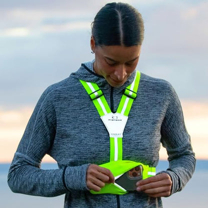 Amphipod Xinglet Pocket Luxe Reflective Vest, Zippered Storage - OS