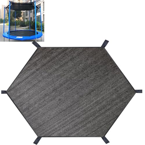 Trampoline Shade Cover, Trampoline Cover for 8FT 10FT 12FT 14FT 16FT Straight Pole Round Trampoline Sun Protection, Easy to Install,for Backyard Playground (12FT 6 Poles)